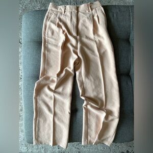 Aritzia Wilfred High Rise Crepe Carrot Crop Pants (coral/size 6)